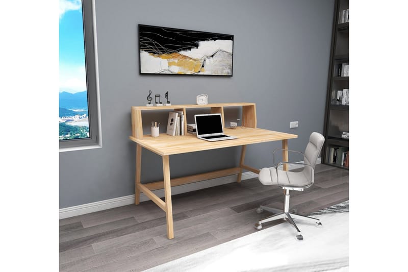 Elborma Skrivbord 120 cm - Ljus Natur - Möbler - Bord & matgrupper - Kontorsbord - Skrivbord