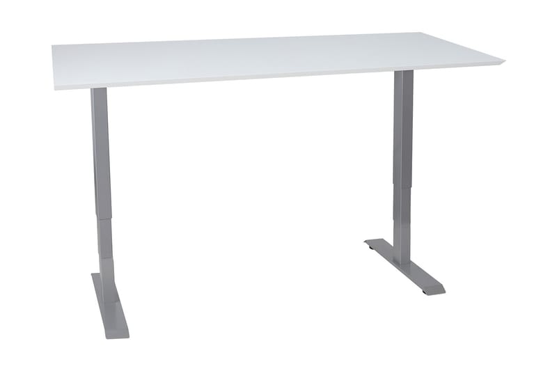 Ergosum 2 Skrivbord 160 cm Höj-och Sänkbar - Vit/Grå - Möbler - Bord & matgrupper - Kontorsbord - Skrivbord