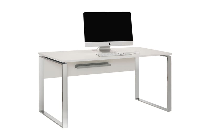 Ernzen Skrivbord 150 cm - Vit/Krom - Möbler - Bord & matgrupper - Kontorsbord - Skrivbord