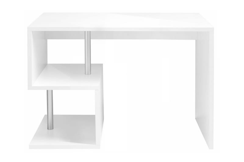 Esseda Skrivbord 100 cm med Förvaring Hyllor - Vit Högglans - Möbler - Bord & matgrupper - Kontorsbord - Skrivbord