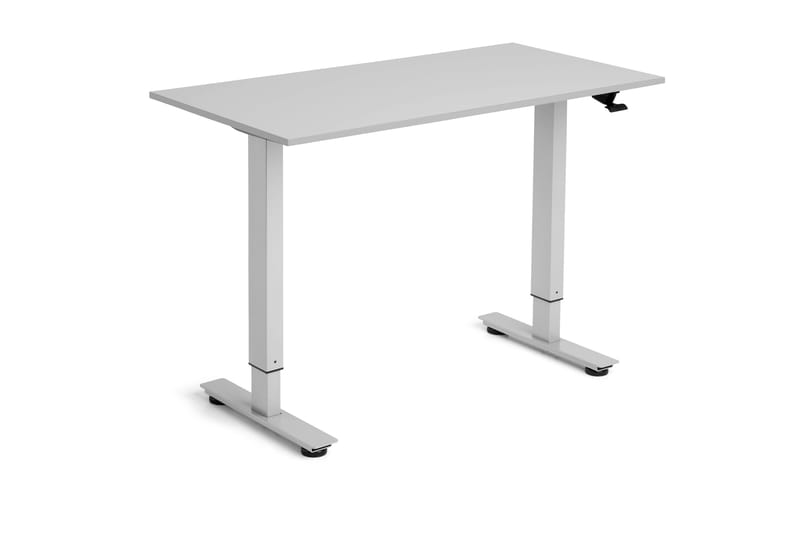 Flexidesk Höj och sänkbart bord Ljusgrå/Silver