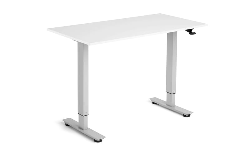Flexidesk Höj och sänkbart bord Vit/Silver - Sarpsborg Metall - Möbler - Bord & matgrupper - Kontorsbord - Skrivbord - Höj och sänkbart skrivbord