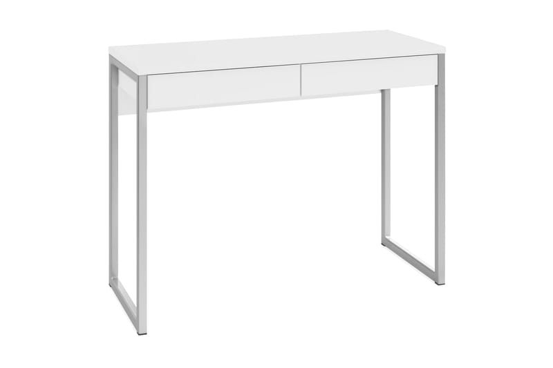 Function Plus Skrivbord 102 cm med Förvaring 2 Lådor - Vit/Krom - Förvaring - Förvaringsmöbler - Sideboard & skänk