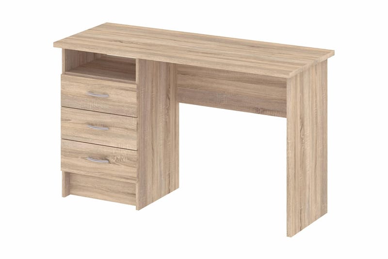 Function Skrivbord 120 cm med Förvaring Lådor + Hylla - Ekfärg - Möbler - Bord & matgrupper - Kontorsbord - Skrivbord