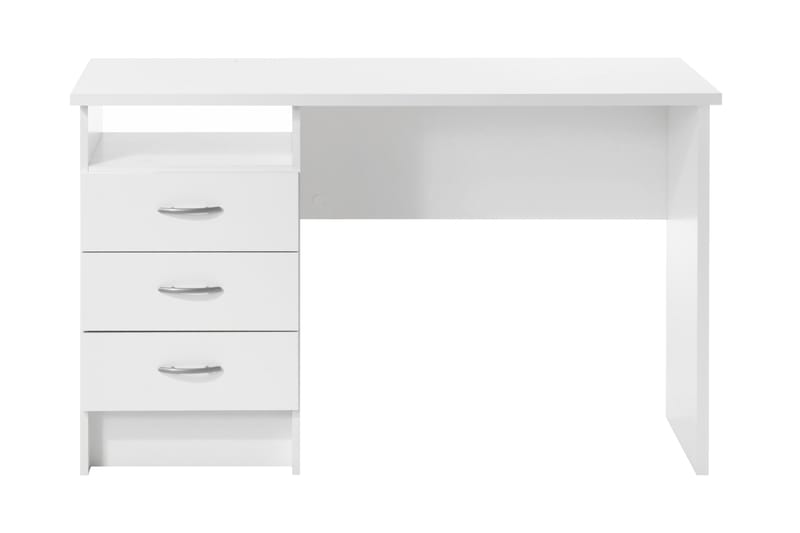 Function Skrivbord 120 cm med Förvaring Lådor + Hylla - Vit - Möbler - Bord & matgrupper - Kontorsbord - Skrivbord - Hörnskrivbord