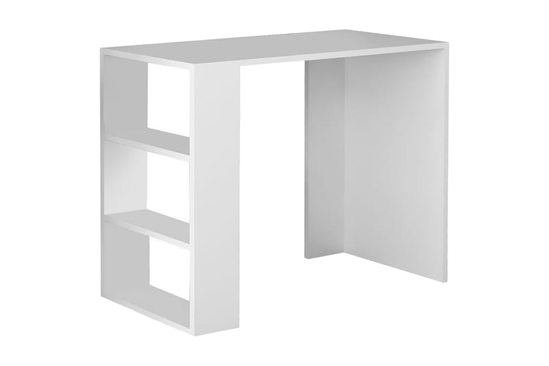 Furny Home Skrivbord 90 cm med Förvaring Hylla - Vit - Möbler - Stolar & fåtöljer - Matstol & köksstol