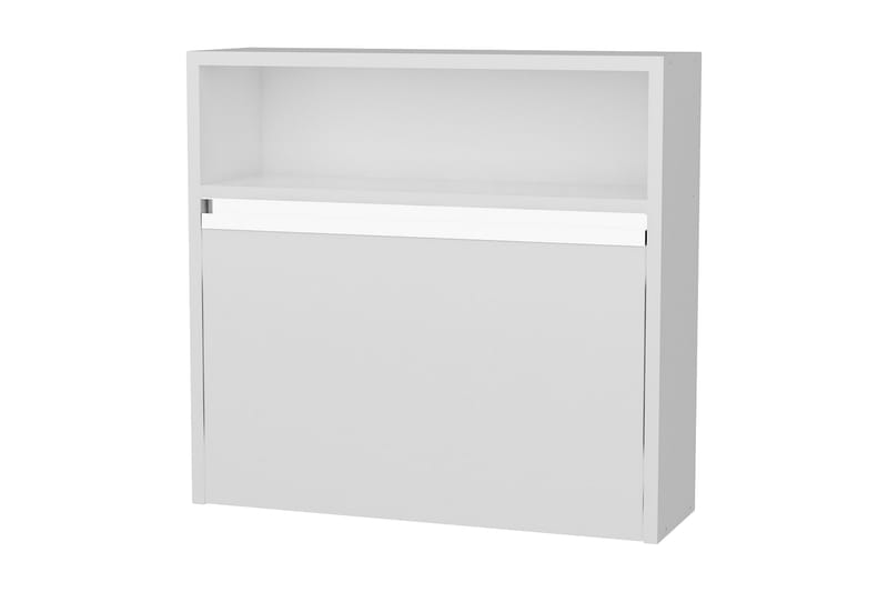Furny Home Väggskrivbord 64 cm Utfällbar med Förvaring Hylla - Vit - Möbler - Bord & matgrupper - Kontorsbord - Skrivbord