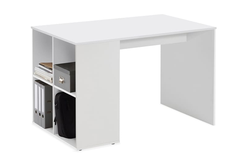 Gent Skrivbord 117 cm med Förvaring Hyllor - Vit - Möbler - Bord & matgrupper - Avlastningsbord - Sängbord & nattduksbord