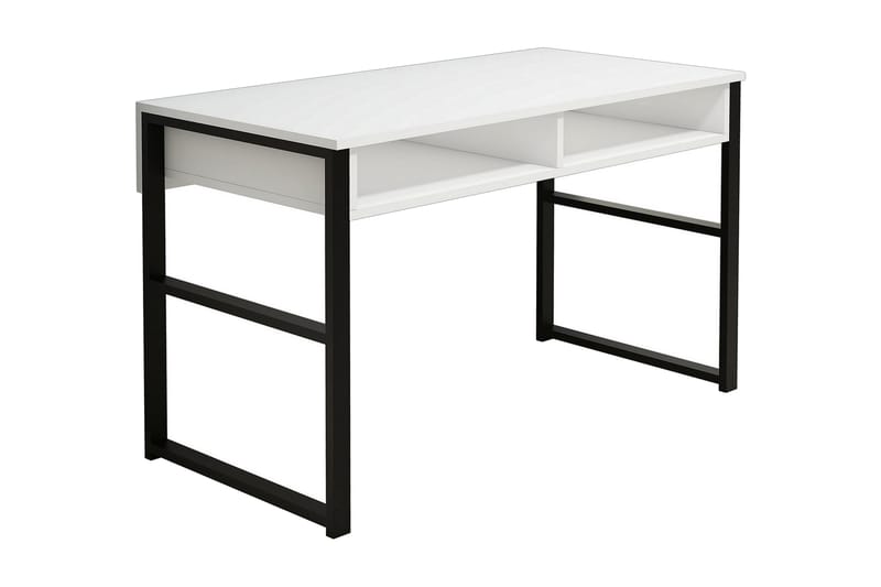 Gersby Skrivbord 120 cm med Förvaring Hylla - Vit/Svart - Möbler - Bord & matgrupper - Kontorsbord - Skrivbord