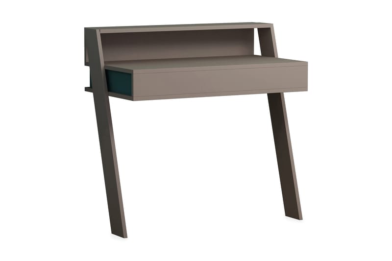 Homitis Väggskrivbord 94 cm med Förvaring Låda + Hylla - Trä/Turkos - Möbler - Bord & matgrupper - Kontorsbord - Skrivbord