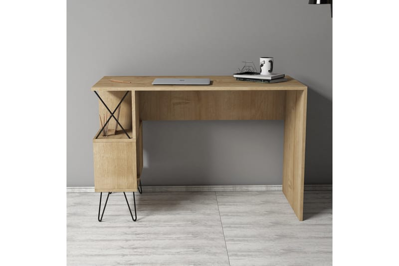 Hovdane Skrivbord 120 cm med Förvaring Hylla - Möbler - Bord & matgrupper - Kontorsbord - Skrivbord