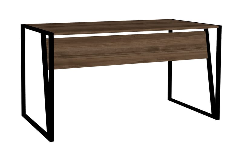 Husada Skrivbord 140 cm - Valnötsbrun/Svart - Möbler - Bord & matgrupper - Kontorsbord - Skrivbord