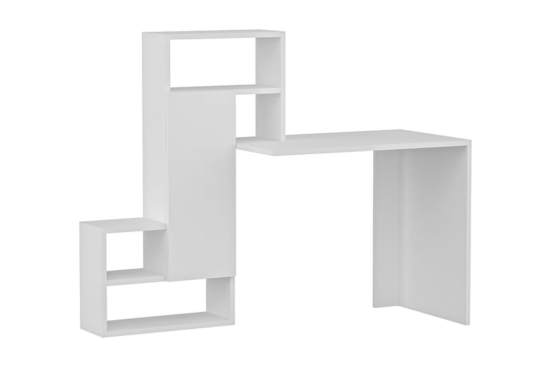 Ikatan Skrivbord 139 cm med Förvaring Hyllor + Skåp - Vit - Möbler - Bord & matgrupper - Kontorsbord - Skrivbord