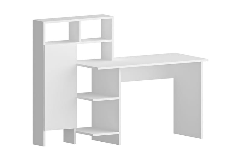 Irbene Skrivbord 135 cm med Förvaring Hyllor + Skåp - Vit - Möbler - Bord & matgrupper - Kontorsbord - Skrivbord