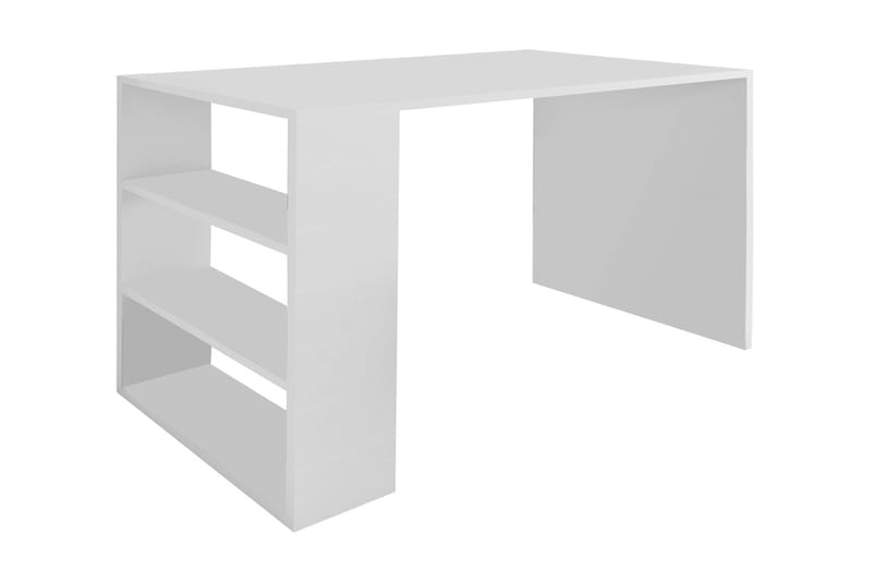 Irbene Skrivbord 90 cm med Förvaring 3 Hyllor - Vit - Möbler - Bord & matgrupper - Kontorsbord - Skrivbord