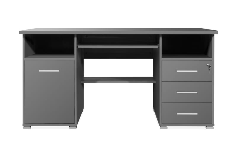 Irvine Skrivbord 145 cm med Förvaring - Grå - Möbler - Bord & matgrupper - Kontorsbord - Skrivbord