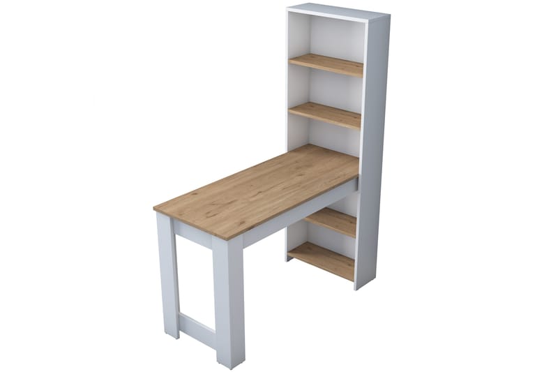 Jaan Skrivbord 53,8x120 cm Vit/Brun - Hanah Home - Möbler - Bord & matgrupper - Barbord & ståbord