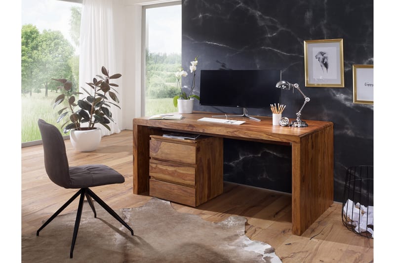 Kanaria Skrivbord 160 cm - Trä/natur - Möbler - Bord & matgrupper - Kontorsbord - Skrivbord