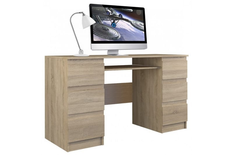 Levisa Skrivbord 130 cm med Förvaring Lådor - Sonomaek - Möbler - Bord & matgrupper - Kontorsbord - Skrivbord