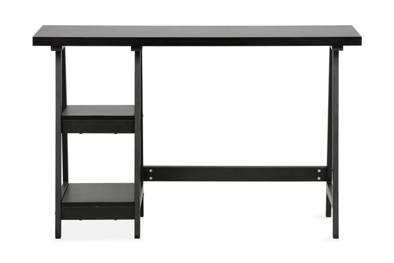 Liri Skrivbord 119 cm med Förvaring 2 Hyller - Svart - Möbler - Bord & matgrupper - Kontorsbord - Skrivbord