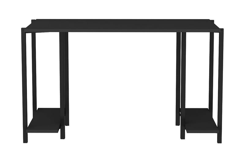Malem Skrivbord 60x73,8x125,2 cm med förvaring - Svart/Antracit - Möbler - Bord & matgrupper - Kontorsbord - Skrivbord
