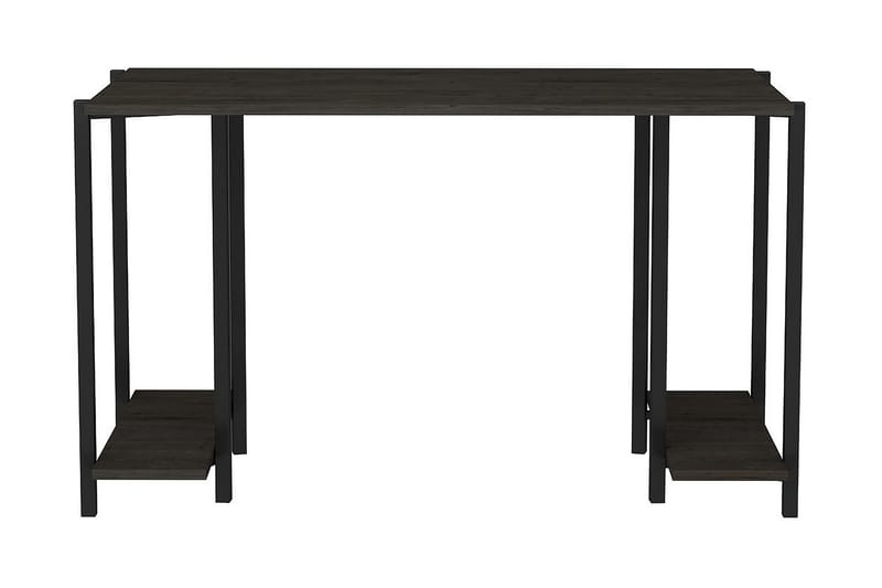 Malem Skrivbord 60x73,8x125,2 cm med förvaring - Svart/Grå - Möbler - Bord & matgrupper - Kontorsbord - Skrivbord