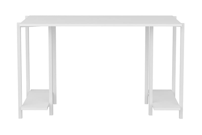 Malem Skrivbord 60x73,8x125,2 cm med förvaring - Vit - Möbler - Bord & matgrupper - Kontorsbord - Skrivbord