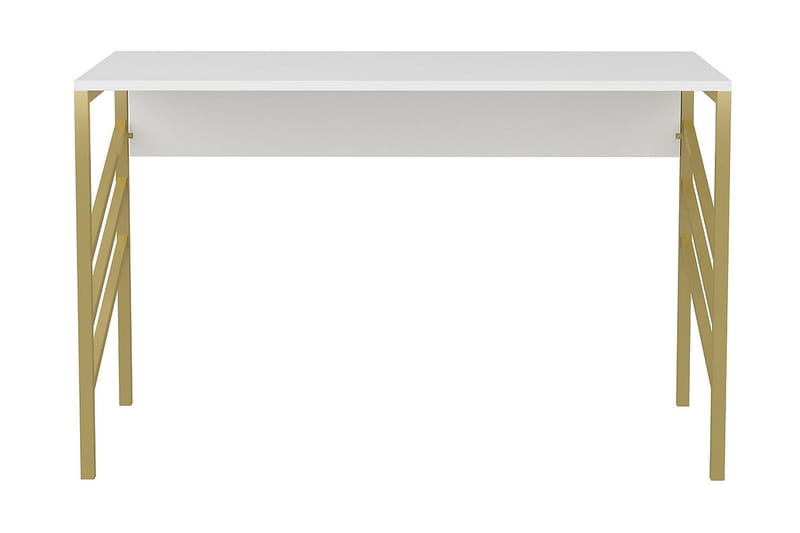 Malem Skrivbord 60x74,8x120 cm - Guld/Vit - Möbler - Bord & matgrupper - Kontorsbord - Skrivbord