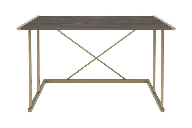 Malem Skrivbord 60x75x114 cm med förvaring - Guld/Antracit - Möbler - Bord & matgrupper - Kontorsbord - Skrivbord