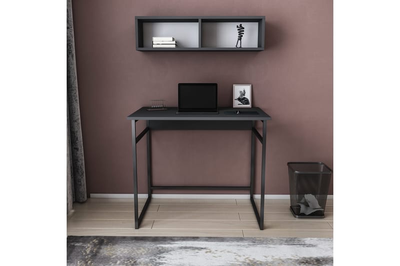 Malem Skrivbord 60x75x90 cm - Svart/Antracit - Möbler - Bord & matgrupper - Kontorsbord - Skrivbord