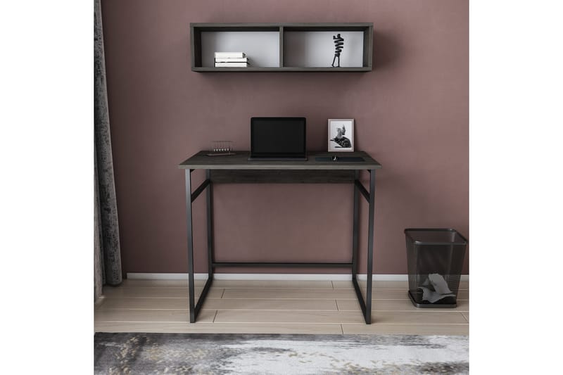 Malem Skrivbord 60x75x90 cm - Svart/Grå - Möbler - Bord & matgrupper - Kontorsbord - Skrivbord