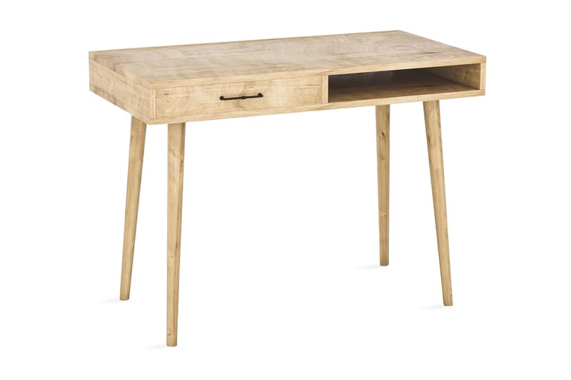 Myrvallen Skrivbord 105 cm med Förvaring Hylla + Låda - Brun - Möbler - Bord & matgrupper - Kontorsbord - Skrivbord