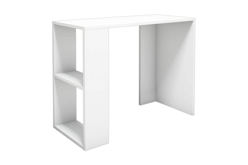 Nano Skrivbord 90 cm med Förvaring Hylla Vit - Homemania - Möbler - Bord & matgrupper - Kontorsbord - Skrivbord