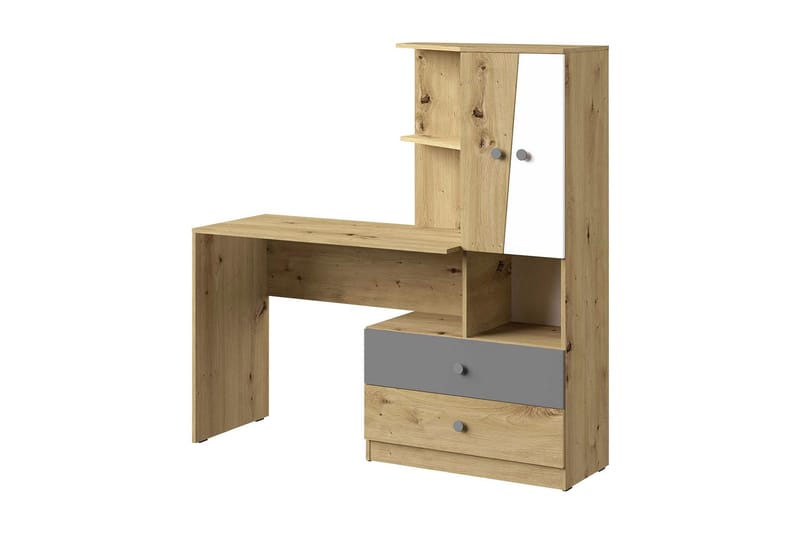 Nero Skrivbord 150 cm - Natur/Vit/Grå - Möbler - Möbelset - Möbelset för kontor