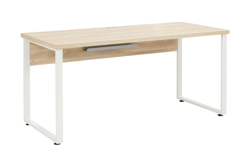 Neviges Skrivbord 160 cm - Brun/Platinagrå - Möbler - Bord & matgrupper - Kontorsbord - Skrivbord
