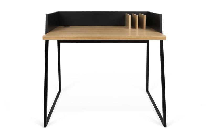 Nolgra Skrivbord 90 cm - Ekfanér/Svart - Möbler - Bord & matgrupper - Kontorsbord - Skrivbord
