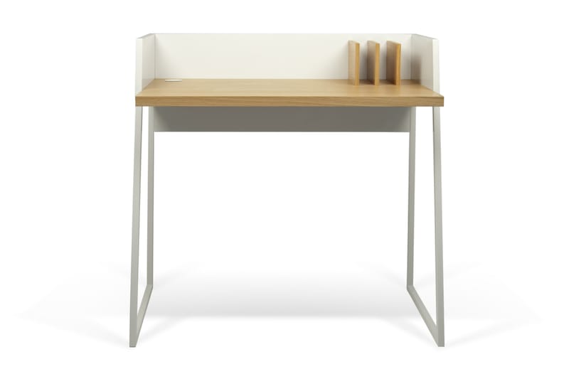 Nolgra Skrivbord 90 cm - Ekfanér/Vit - Möbler - Bord & matgrupper - Kontorsbord - Skrivbord