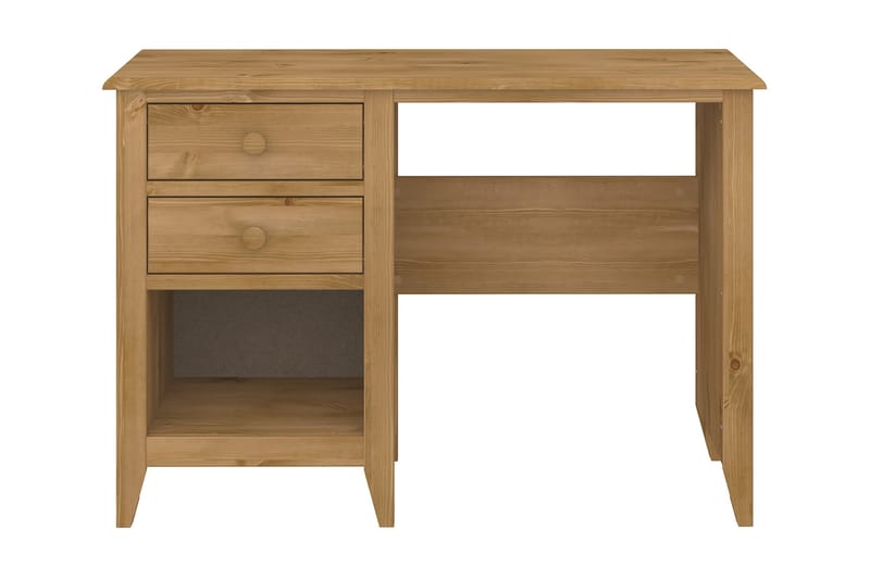 Nosel Skrivbord 110 cm med Förvaring 2 Lådor + Hylla - Brun - Möbler - Bord & matgrupper - Kontorsbord - Skrivbord