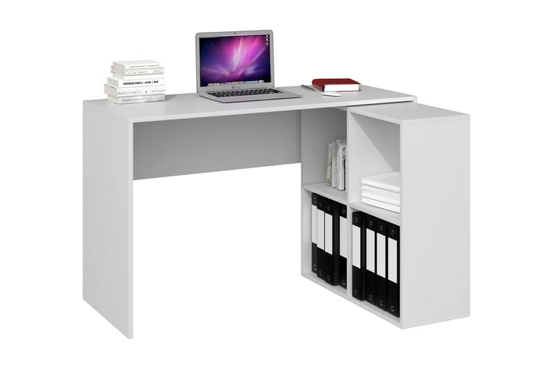 Ploris Skrivbord 120 cm med Förvaring Hyllor - Vit - Möbler - Bord & matgrupper - Kontorsbord - Skrivbord