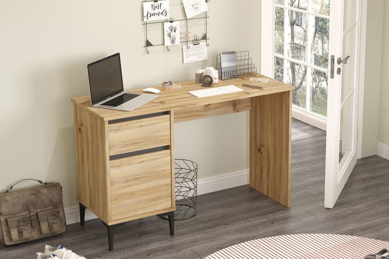 Ressaca Skrivbord 120x75x120 cm med förvaring - Antracit - Möbler - Bord & matgrupper - Kontorsbord - Skrivbord