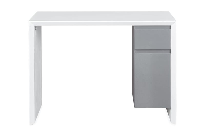 Rexanne Skrivbord 120 cm med Förvaring Låda + Skåp - Vit/Grå - Möbler - Bord & matgrupper - Kontorsbord - Skrivbord