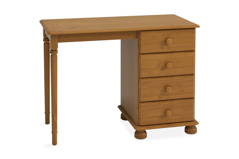 Richmond Skrivbord 100 cm med Förvaring 4 Lådor - Brun - Möbler - Bord & matgrupper - Kontorsbord - Skrivbord