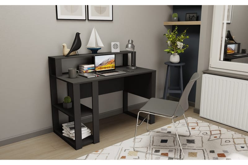 Ruelle Skrivbord 59,6x95,2x120 cm med förvaring - Antracit - Möbler - Bord & matgrupper - Kontorsbord - Skrivbord
