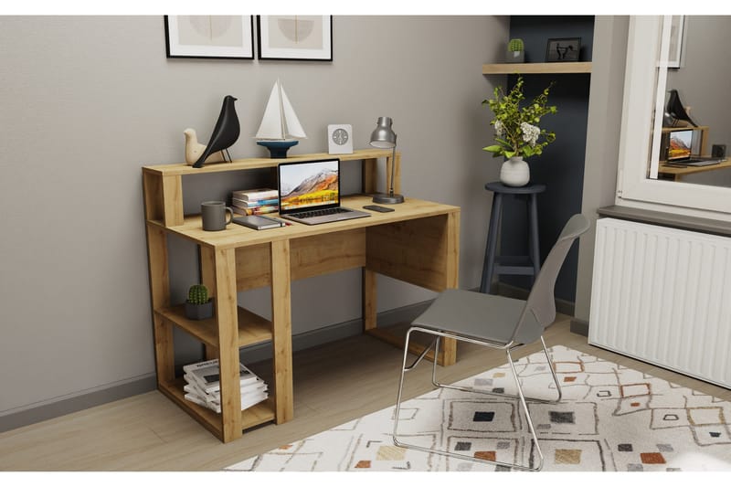 Ruelle Skrivbord 59,6x95,2x120 cm med förvaring - Ek - Möbler - Bord & matgrupper - Kontorsbord - Skrivbord