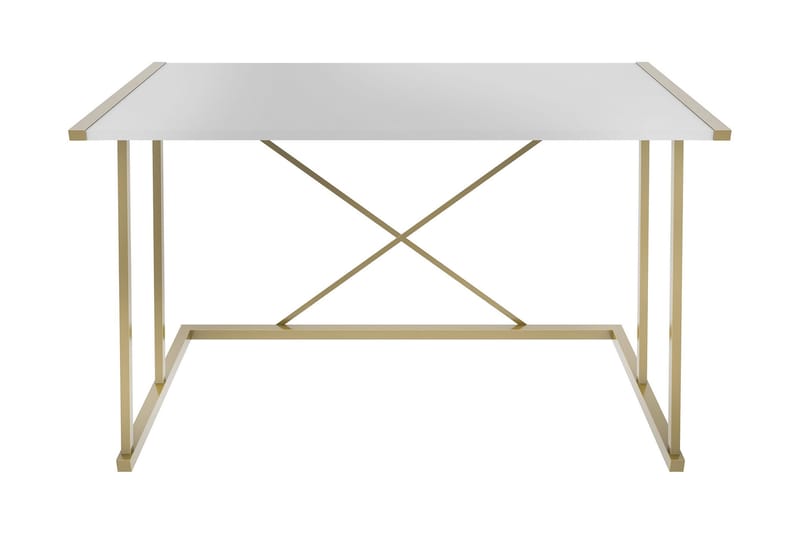 Ruelle Skrivbord 60x75x114 cm - Guld/Vit - Möbler - Bord & matgrupper - Kontorsbord - Skrivbord