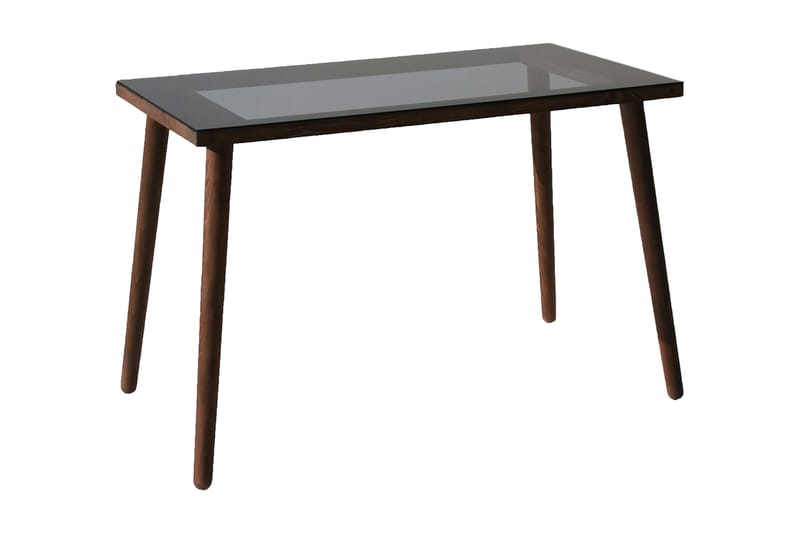 Sabani Skrivbord 110 cm - Glas/Valnötsbrun - Möbler - Bord & matgrupper - Kontorsbord - Skrivbord