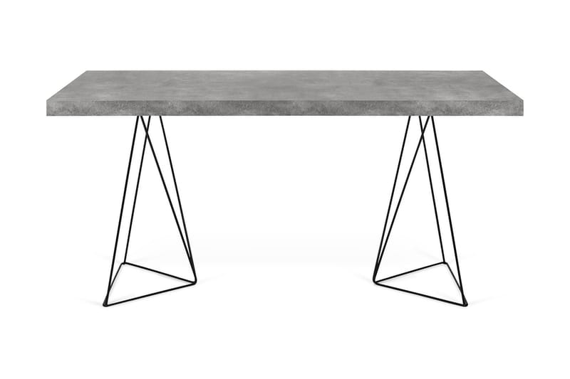 Sharilyn Skrivbord 160 cm - Betonggrå/Svart - Möbler - Bord & matgrupper - Matbord & köksbord