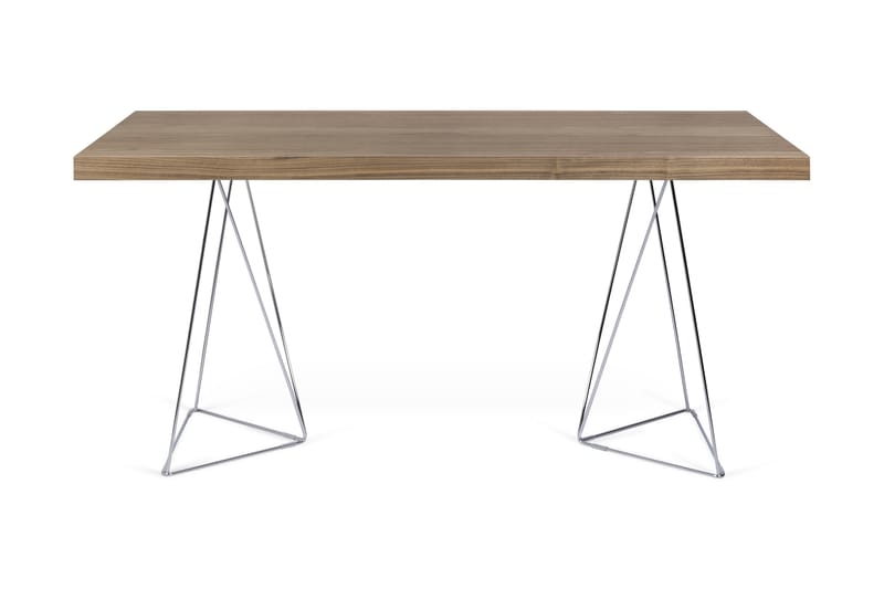 Sharilyn Skrivbord 180 cm Triangelformade Ben - Mörkbrun - Möbler - Bord & matgrupper - Kontorsbord - Skrivbord