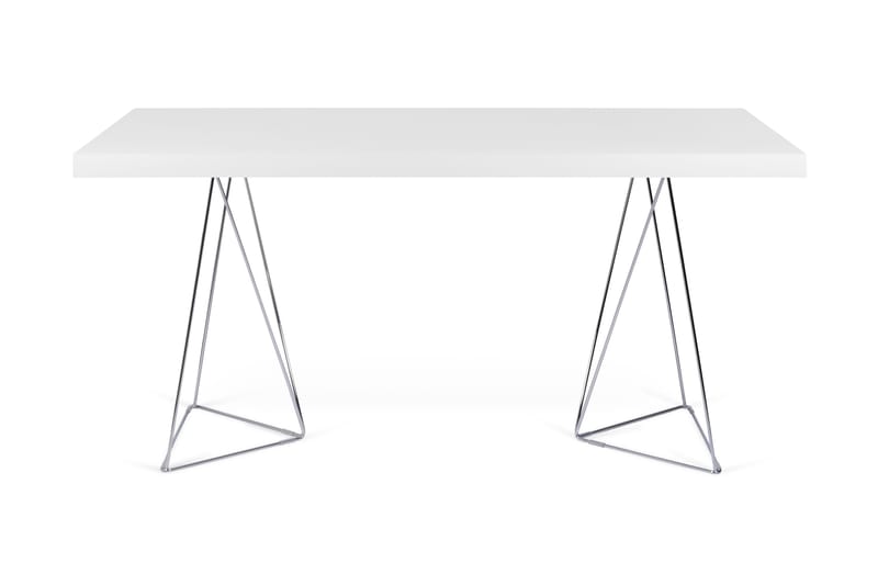 Sharilyn Skrivbord 180 cm Triangelformade Ben - Vit - Möbler - Bord & matgrupper - Matbord & köksbord