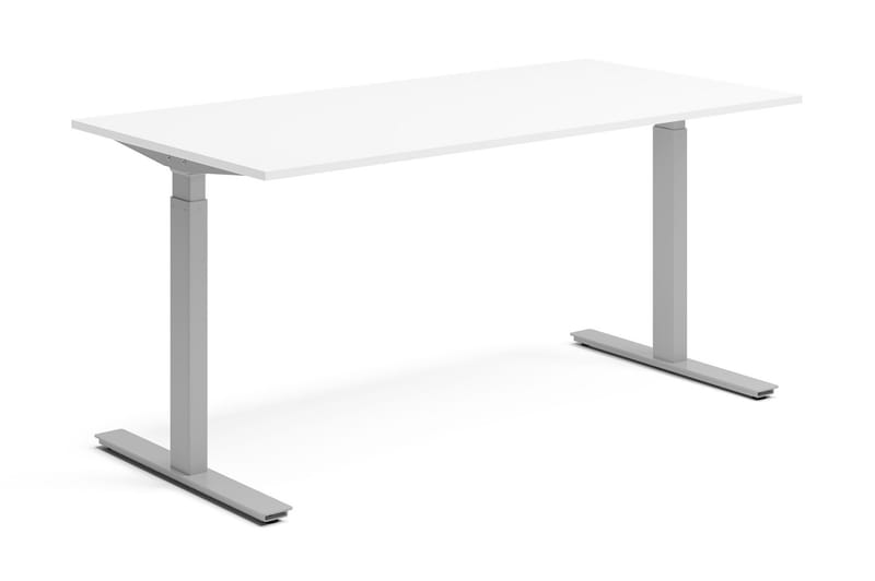 Skrivbord 160x80 cm Höj- och Sänkbart Vit/Grå - Lanab Group - Möbler - Möbelset - Möbelset för kontor